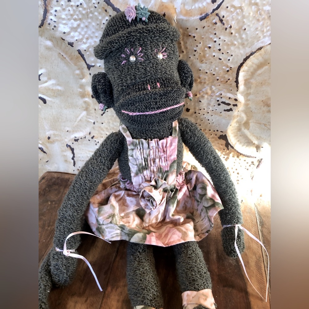Handmade Sock Monkey Ballerina